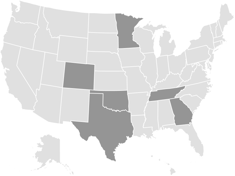 Telge Projects locations across the United States